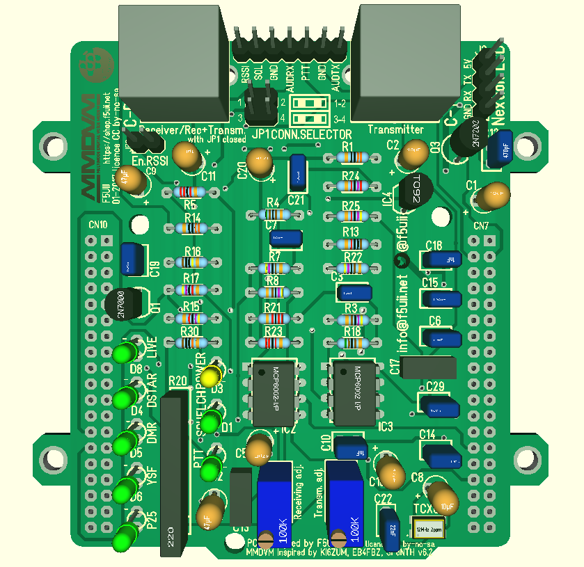 MMDVM plate for STM32 Nucleo