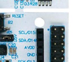 Hole neadr connector of STM32F446