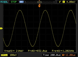 Signal en entrée du GM360