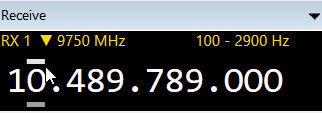 Réglage de fréquence sur SDR Console